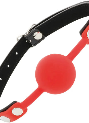DARKNESS - KNEBEL AUS ROTEM SILIKON - Ballgag