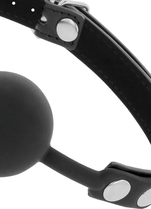 DARKNESS - KNEBEL AUS SCHWARZEM SILIKON - Ballgag