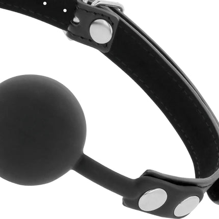 DARKNESS - KNEBEL AUS SCHWARZEM SILIKON - Ballgag