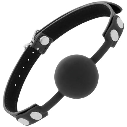 DARKNESS - KNEBEL AUS SCHWARZEM SILIKON - Ballgag