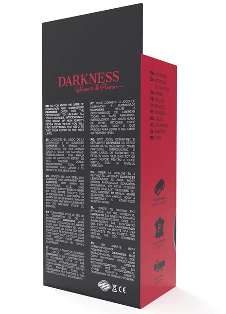 DARKNESS - KNEBEL MIT SCHWARZEM HAKEN - Mundknebel