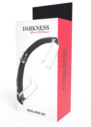 DARKNESS - KNEBEL MIT SCHWARZEM HAKEN - Mundknebel