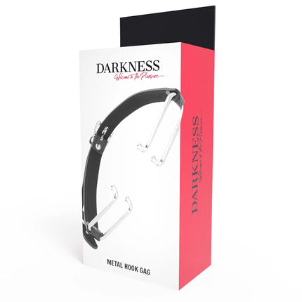 DARKNESS - KNEBEL MIT SCHWARZEM HAKEN - Mundknebel