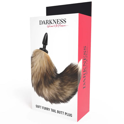 DARKNESS - NATÜRLICHER SCHWANZ MIT SILIKON-ANALSPlug 10 CM - Analplug
