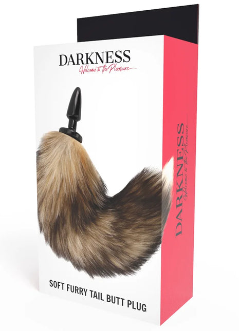 DARKNESS - NATÜRLICHER SCHWANZ MIT SILIKON-ANALSPlug 10 CM - Analplug