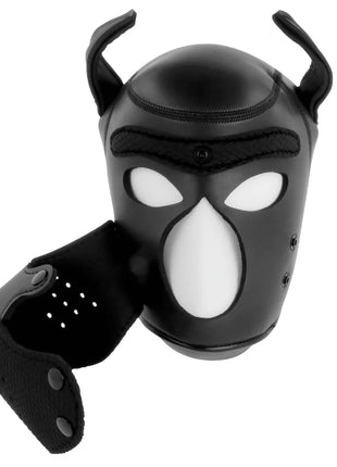 DARKNESS - NEOPREN-HUNDEMASKE MIT ABNEHMBARER MAULE L - BDSM Masken