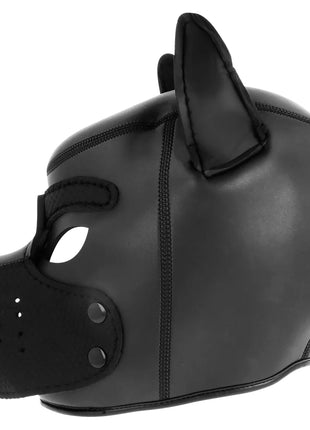 DARKNESS - NEOPREN-HUNDEMASKE MIT ABNEHMBARER MAULE L - BDSM Masken