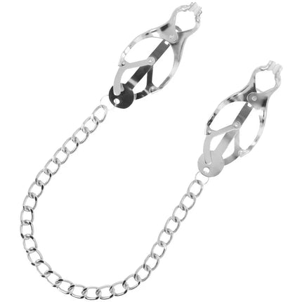 DARKNESS - NIPPELKLEMME AUS METALL MIT KETTE - Nippelklemmen