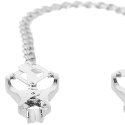 DARKNESS - NIPPELKLEMME AUS METALL MIT KETTE - Nippelklemmen