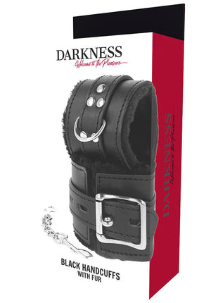 DARKNESS - SCHWARZ GEFÜTTERTE BDSM-HANDSCHELLEN - Handschellen für Frauen