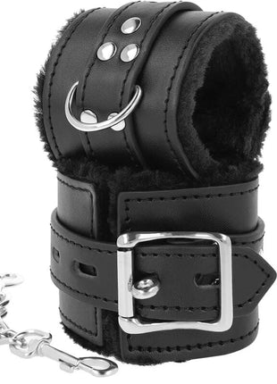 DARKNESS - SCHWARZ GEFÜTTERTE BDSM-HANDSCHELLEN - Handschellen für Frauen