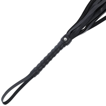 DARKNESS - SCHWARZE BONDAGE-PEITSCHE 45 CM - Peitschen
