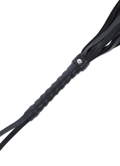 DARKNESS - SCHWARZE BONDAGE-PEITSCHE 45 CM - Peitschen