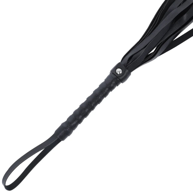 DARKNESS - SCHWARZE BONDAGE-PEITSCHE 45 CM - Peitschen