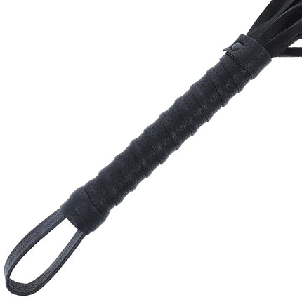 DARKNESS - SCHWARZE BONDAGE-PEITSCHE MIT LEDERGRIFF - Peitschen