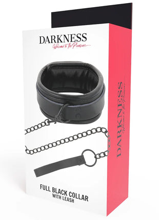 DARKNESS - SCHWARZE HALSKETTE MIT KETTE - Halskette