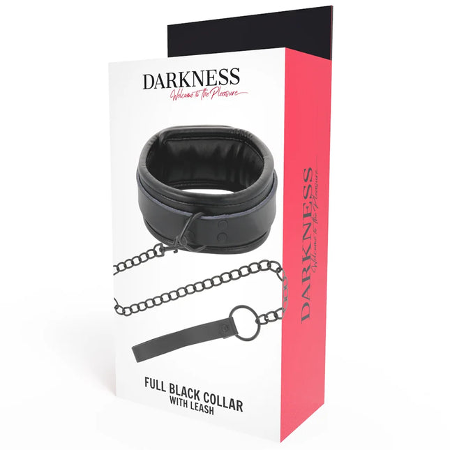 DARKNESS - SCHWARZE HALSKETTE MIT KETTE - Halskette
