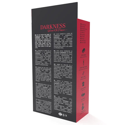 DARKNESS - SCHWARZE VERSTELLBARE LEDERHANDSCHELLEN MIT FUTTER - Handschellen für Frauen