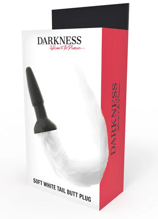 DARKNESS - SILIKON-ANALSPlug mit weißem Schwanz - Analplug