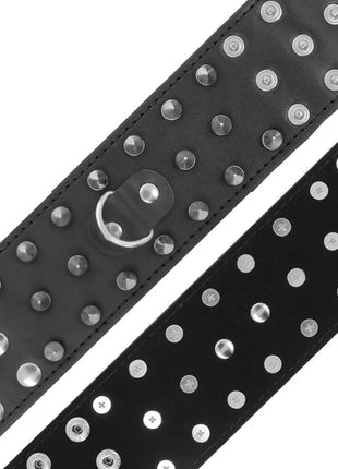 DARKNESS - SKULLS AND BONES SCHWARZE HANDSCHELLEN MIT SPIKES - Handschellen für Frauen