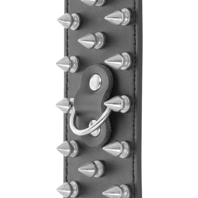 DARKNESS - SKULLS AND BONES SCHWARZE HANDSCHELLEN MIT SPIKES - Handschellen für Frauen