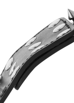 DARKNESS - SKULLS AND BONES SCHWARZE HANDSCHELLEN MIT SPIKES - Handschellen für Frauen