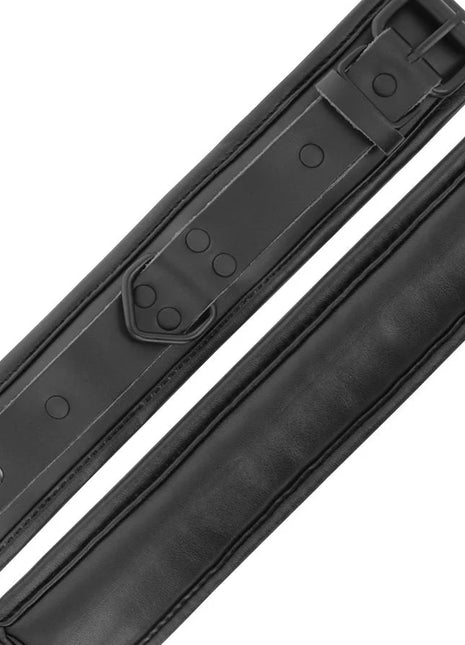 DARKNESS - VERSTELLBARE HANDSCHELLEN AUS SCHWARZEM LEDER - Handschellen für Frauen
