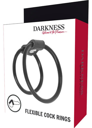 DARKNESS - VERSTRKENDE DUO-PENISRINGE. - Penisring ohne Vibration