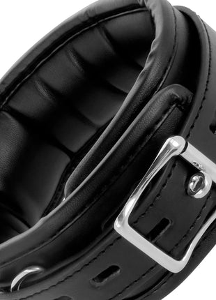 DARKNESS - WEICHE LEDER-HALSKETTE MIT KETTE - Halskette