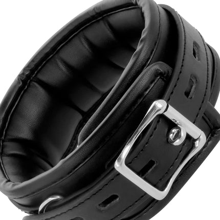 DARKNESS - WEICHE LEDER-HALSKETTE MIT KETTE - Halskette