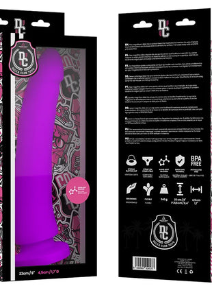DELTA CLUB - TOYS LILA DILDO MEDIZINISCHES SILIKON 23 CM -O- 4.5 CM - Dildos