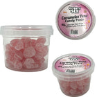 Diablo Picante 20 penisbonbons rosa transluzent mit gin tonic geschmack in klarem plastikbehälter mit weißem deckel