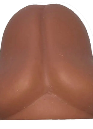 Brauner silikon anti-stressball in form eines gesäßes als diablo picante produkt für stressabbau