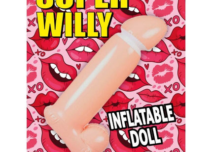 Pink aufblasbarer penis diabolo picante 100 cm mit weißem ring am sockel aus strapazierfähigem material