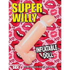 Pink aufblasbarer penis diabolo picante 100 cm mit weißem ring am sockel aus strapazierfähigem material
