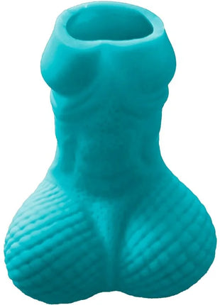 Teal silikon männervase in penisform als diablo picante blaues penis-schnapsglas novelty produkt