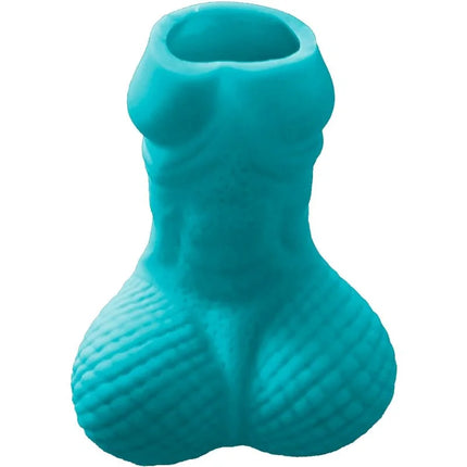 Teal silikon männervase in penisform als diablo picante blaues penis-schnapsglas novelty produkt