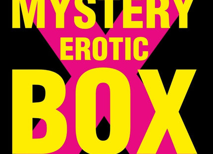 Mystery erotic box diabolo picante von diverty sex mit auffälliger gelber und magentafarbener typografie auf schwarzem grund