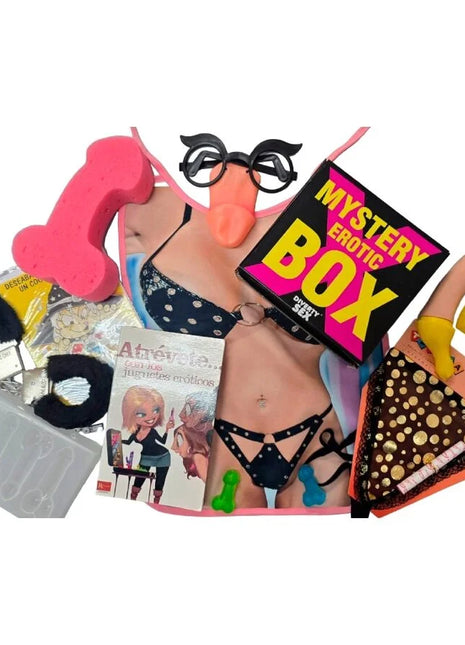 Pink schaumstoff phallus mit schwarzer brille und orangefarbener nase aus diablo picante erotik-überraschungsbox für sie 15 x 15