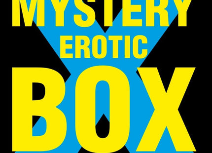 Gelbe und blaue mystery erotic box mit dem markennamen diversty sex für diablo picante erotiker-geheimnisbox für ihn 15 x 15