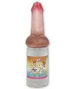 Pink und braune silikon novelty flaschenkappe mit cartoonetikett für diabolo picante penisfleischflasche 360 ml