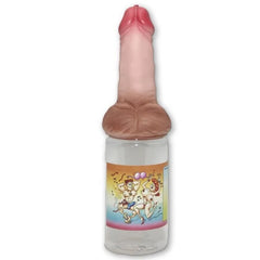 Pink und braune silikon novelty flaschenkappe mit cartoonetikett für diabolo picante penisfleischflasche 360 ml