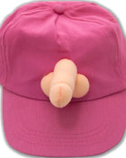 Ein plush rosa baseballcap mit beige stoffnase zubehör aus der diablo picante kollektion