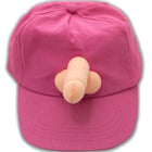 Ein plush rosa baseballcap mit beige stoffnase zubehör aus der diablo picante kollektion