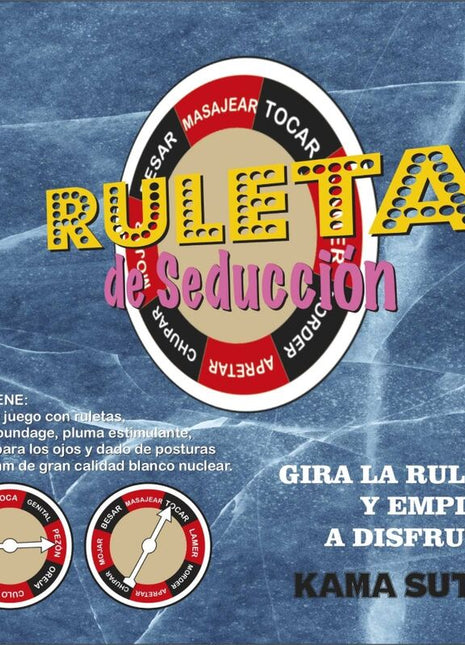 Diablo picante kamasutra spiel mit zwei roulette rädern in rot schwarz beige für sinnliche aktivitäten