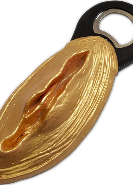 Diablo picante golden mandelförmiger flaschenöffner mit schwarzem ringgriff und silbernem ziehmechanismus