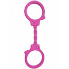 Diablo picante pink silikon handschellen mit verspieltem cartoon gesicht ideal für diverty sex spaß