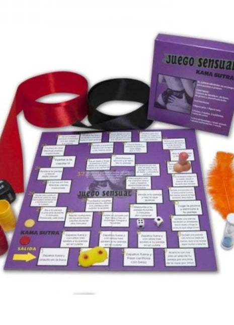 Diablo picante sinnliches spiel mit purple juego sensual brettspiel, weißen karten, kama sutra marke und spielzubehör