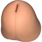 Beige silikon sparschwein in form eines eichel namens diablo picante mit schlitz zum münzeneinwurf