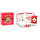 Diablo picante spiel verdad o prenda party game box in red with green dice logo, cards, two red dice, and instruction booklet